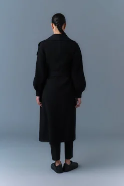MAI-NV Double-Face Wool Wrap Coat