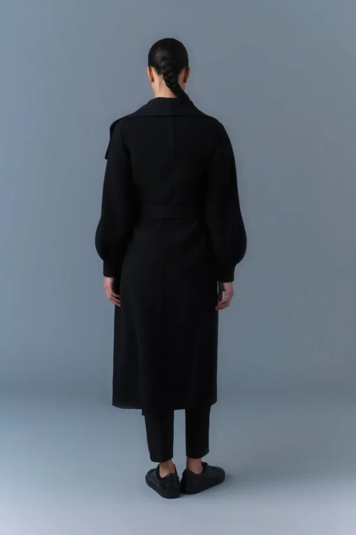MAI-NV Double-Face Wool Wrap Coat