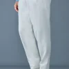 MARTIN Pleated wool pants with elasticized waist