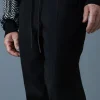 MARTIN Pleated wool pants with elasticized waist