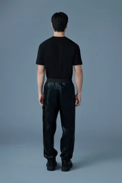 MARVIN-M Metallic double face jersey sweatpants