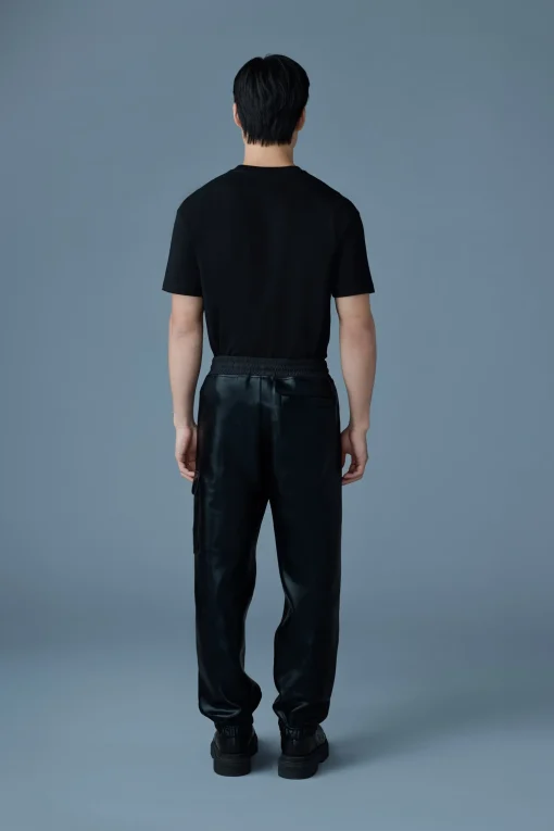 MARVIN-M Metallic double face jersey sweatpants