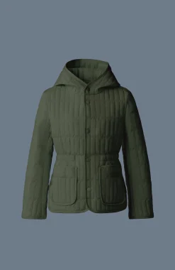 MAURA Light down vertical quilted jacket for kids (8-14 years)
