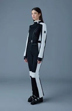 MIAKIM Techno fleece ski suit with asymmetrical zip