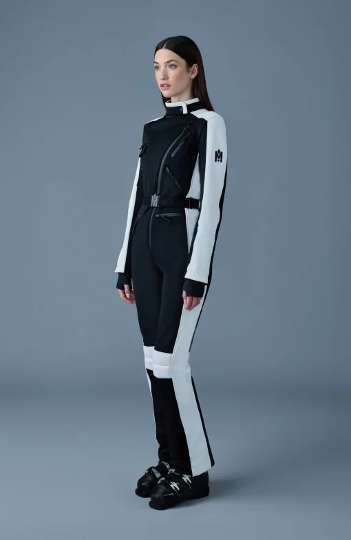 MIAKIM Techno fleece ski suit with asymmetrical zip
