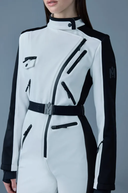 MIAKIM Techno fleece ski suit with asymmetrical zip