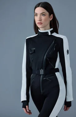 MIAKIM Techno fleece ski suit with asymmetrical zip