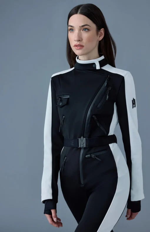 MIAKIM Techno fleece ski suit with asymmetrical zip
