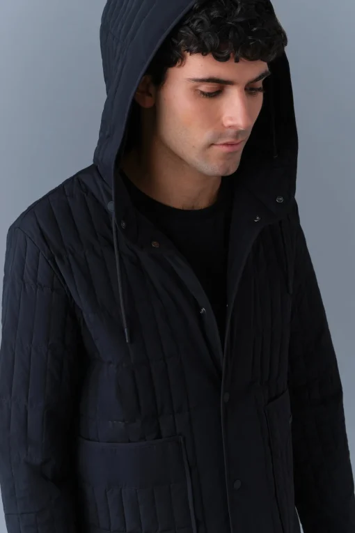 MILES Light Down Vertical Quilted Jacket