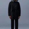MORITZ rabbit fur-lined twill parka with removable silver fox fur trim