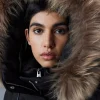 NEFI-FZ Down jacket with removable fur trimmed hood