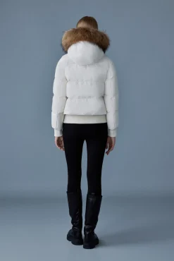NEFI-FZ Down jacket with removable fur trimmed hood
