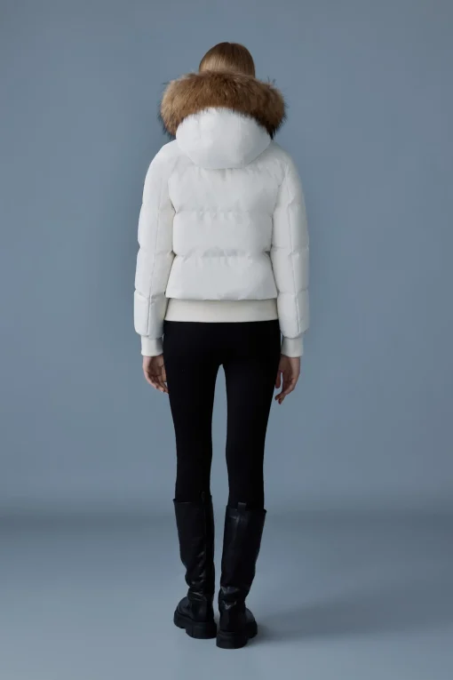 NEFI-FZ Down jacket with removable fur trimmed hood