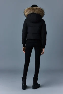 NEFI-FZ Down jacket with removable fur trimmed hood