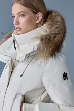 NEFI-FZ Down jacket with removable fur trimmed hood