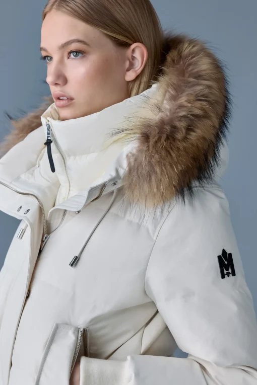 NEFI-FZ Down jacket with removable fur trimmed hood