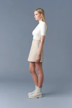 NELLA-CO Panelled Cotton A-Line Skirt