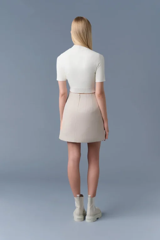 NELLA-CO Panelled Cotton A-Line Skirt