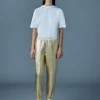 NEV-M Metallic finish double-face jersey sweatpants