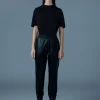 NEV-M Metallic finish double-face jersey sweatpants