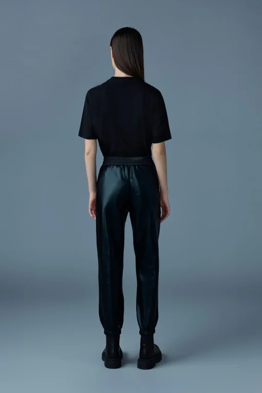 NEV-M Metallic finish double-face jersey sweatpants