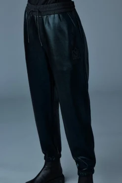 NEV-M Metallic finish double-face jersey sweatpants