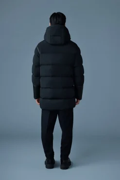 NICHOLAS Mixed-media shearling down parka