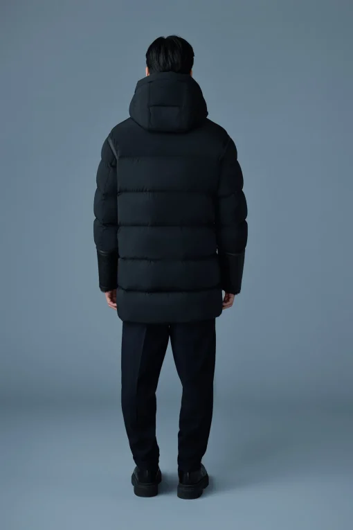NICHOLAS Mixed-media shearling down parka
