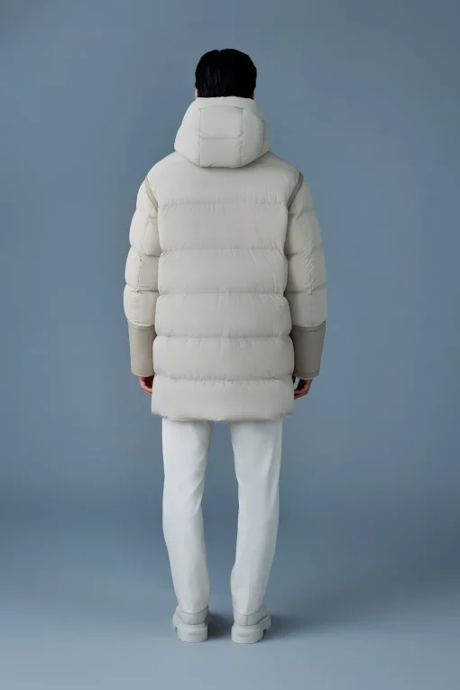 NICHOLAS Mixed-media shearling down parka