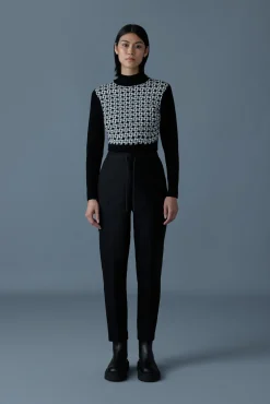 NIDYA Wool half-lined pants