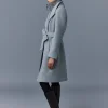 NORITA 2-in-1 double face wool coat with sash
