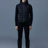 OCEANE Recycled hybrid jacket with rib knit sleeves