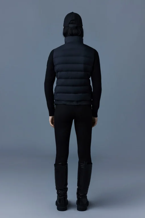 OCEANE Recycled hybrid jacket with rib knit sleeves