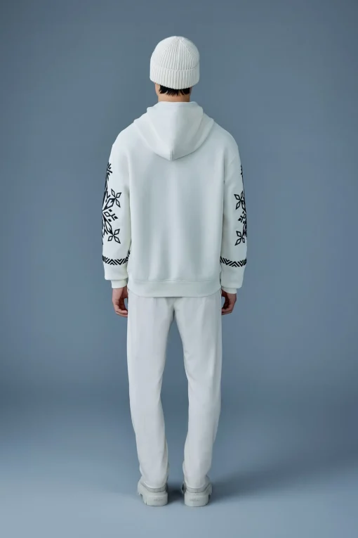 OLSEN Snowflake embroidery hoodie