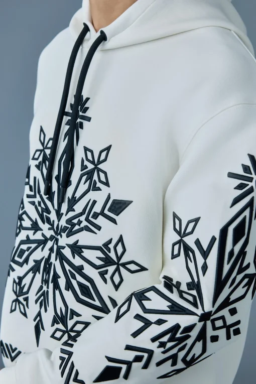 OLSEN Snowflake embroidery hoodie