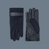 OZ (R)Leather and fleece glove with wrist tab
