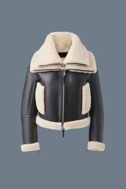 PENELOPA Sheepskin jacket with double collar