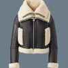 PENELOPA Sheepskin jacket with double collar