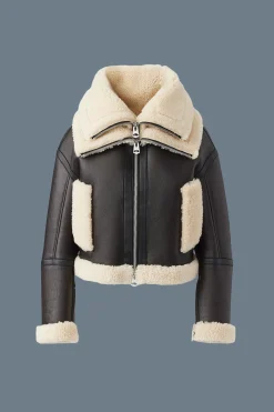 PENELOPA Sheepskin jacket with double collar