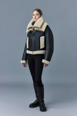 PENELOPA Sheepskin jacket with double collar