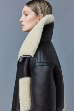 PENELOPA Sheepskin jacket with double collar