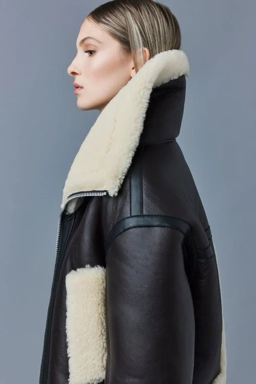PENELOPA Sheepskin jacket with double collar