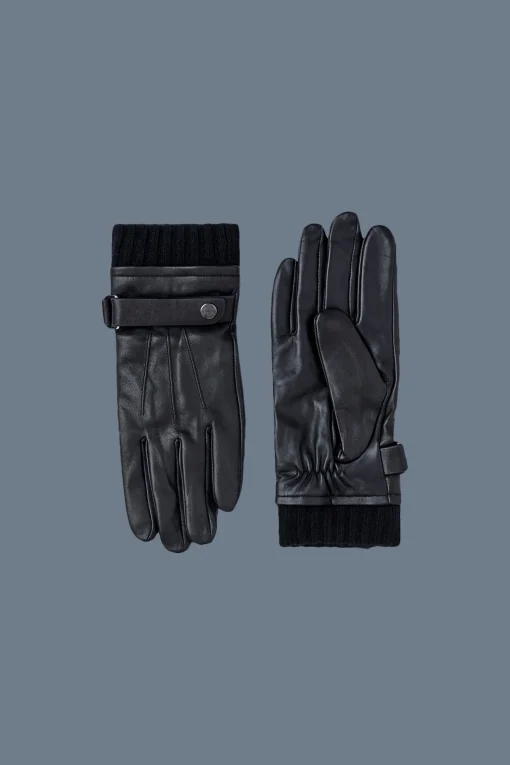 REEVE (R)Leather driving glove with knit cuff