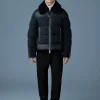 ROBERT Mixed-media shearling down jacket