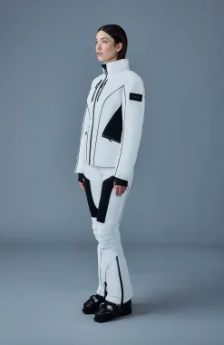 SANDRA Smocked detailed technical ski jacket