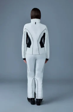 SANDRA Smocked detailed technical ski jacket