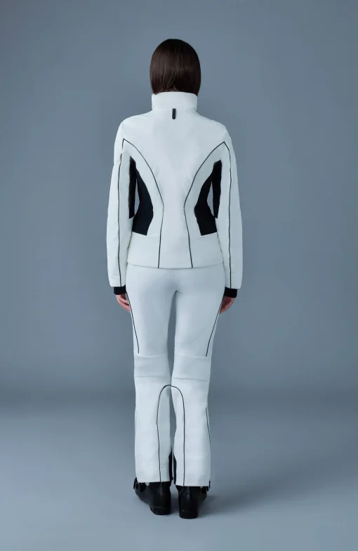 SANDRA Smocked detailed technical ski jacket