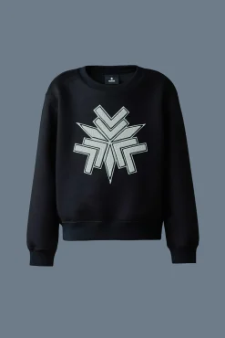 SAWYER-SF Double-face jersey snowflake sweater for kids (8-14 years)