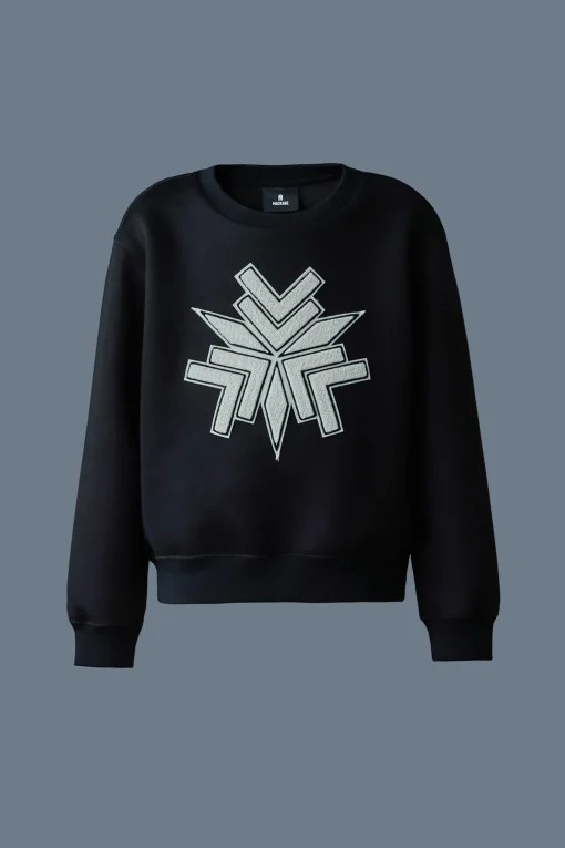 SAWYER-SF Double-face jersey snowflake sweater for kids (8-14 years)