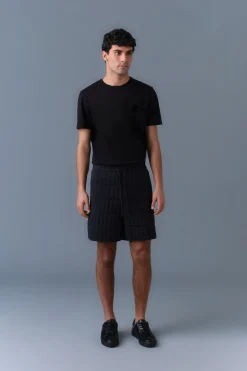 SEBASTIAN Vertical Quilted Shorts